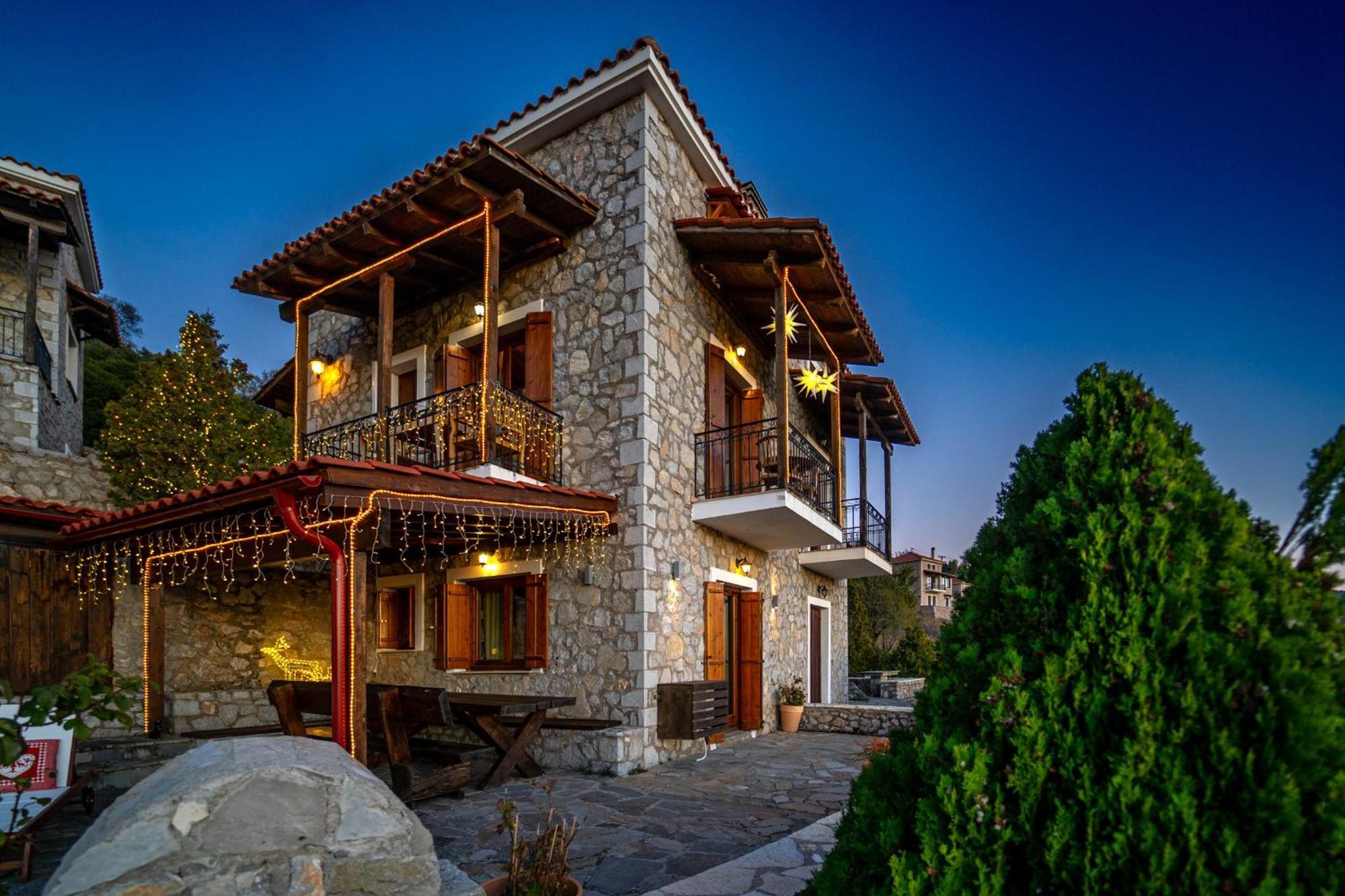 Rock Dandy Deluxe Chalet In Arachova - Delphi, Sauna, Prv Parking, Amazing View Экстерьер фото