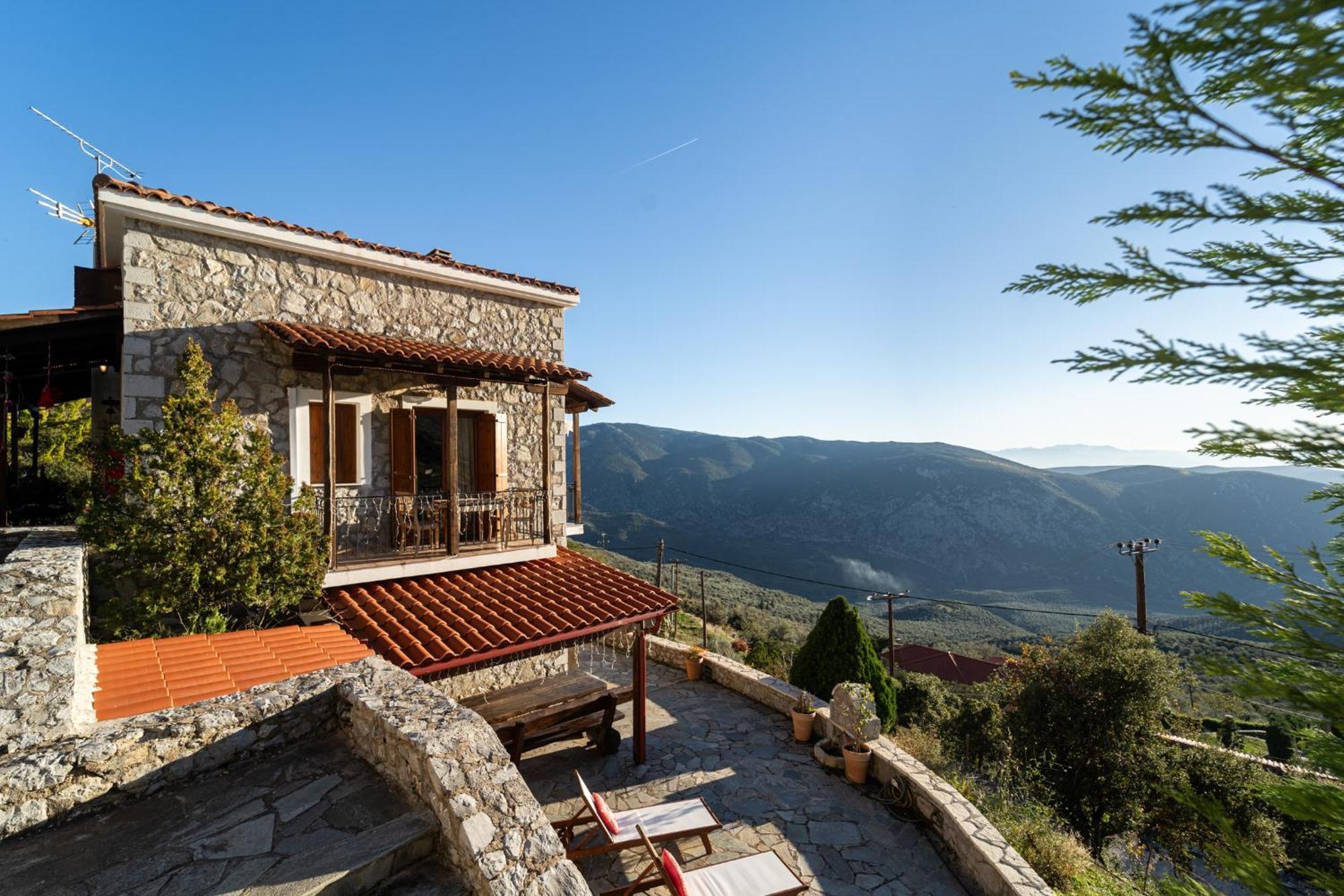 Rock Dandy Deluxe Chalet In Arachova - Delphi, Sauna, Prv Parking, Amazing View Экстерьер фото