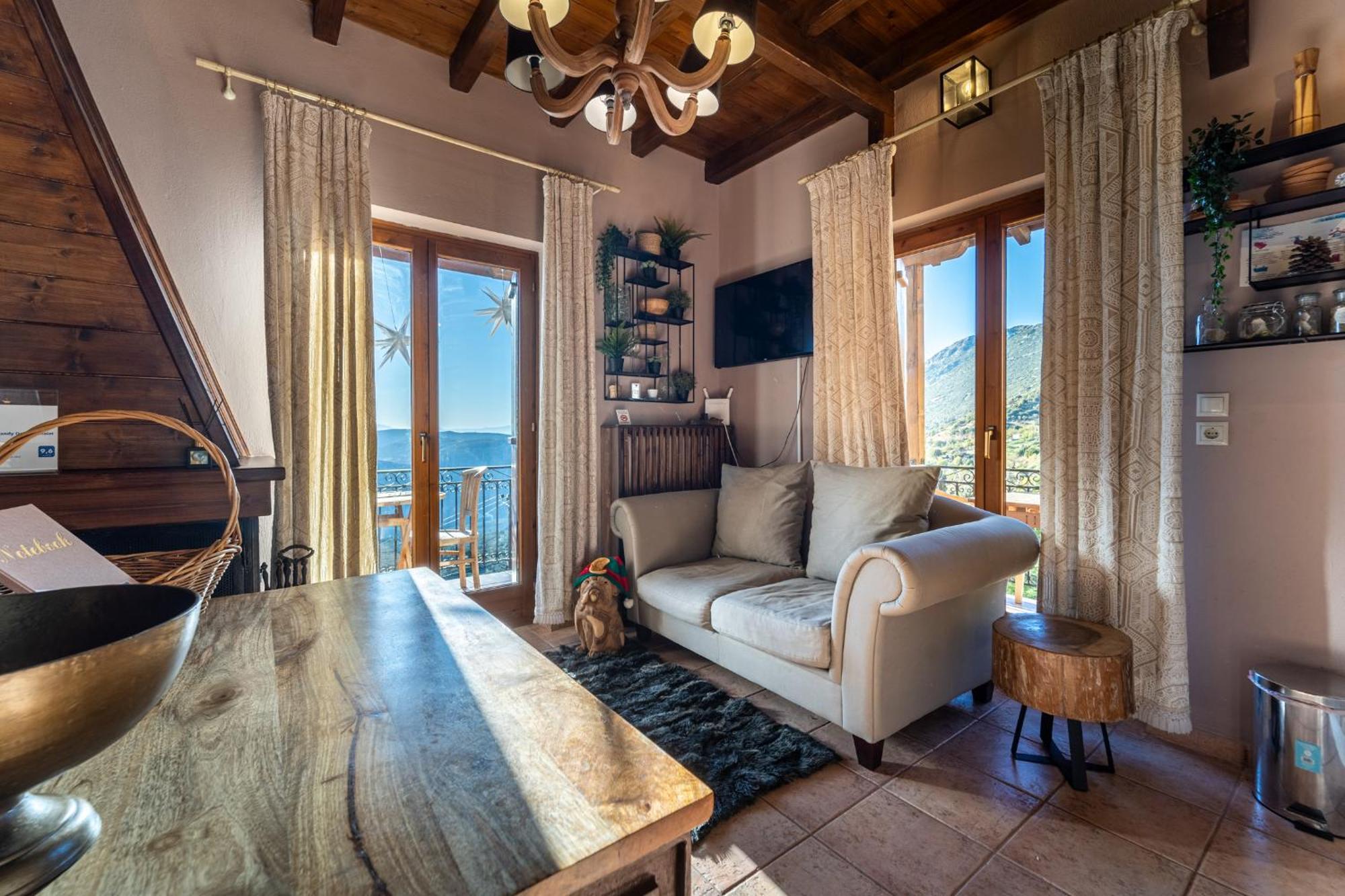 Rock Dandy Deluxe Chalet In Arachova - Delphi, Sauna, Prv Parking, Amazing View Экстерьер фото