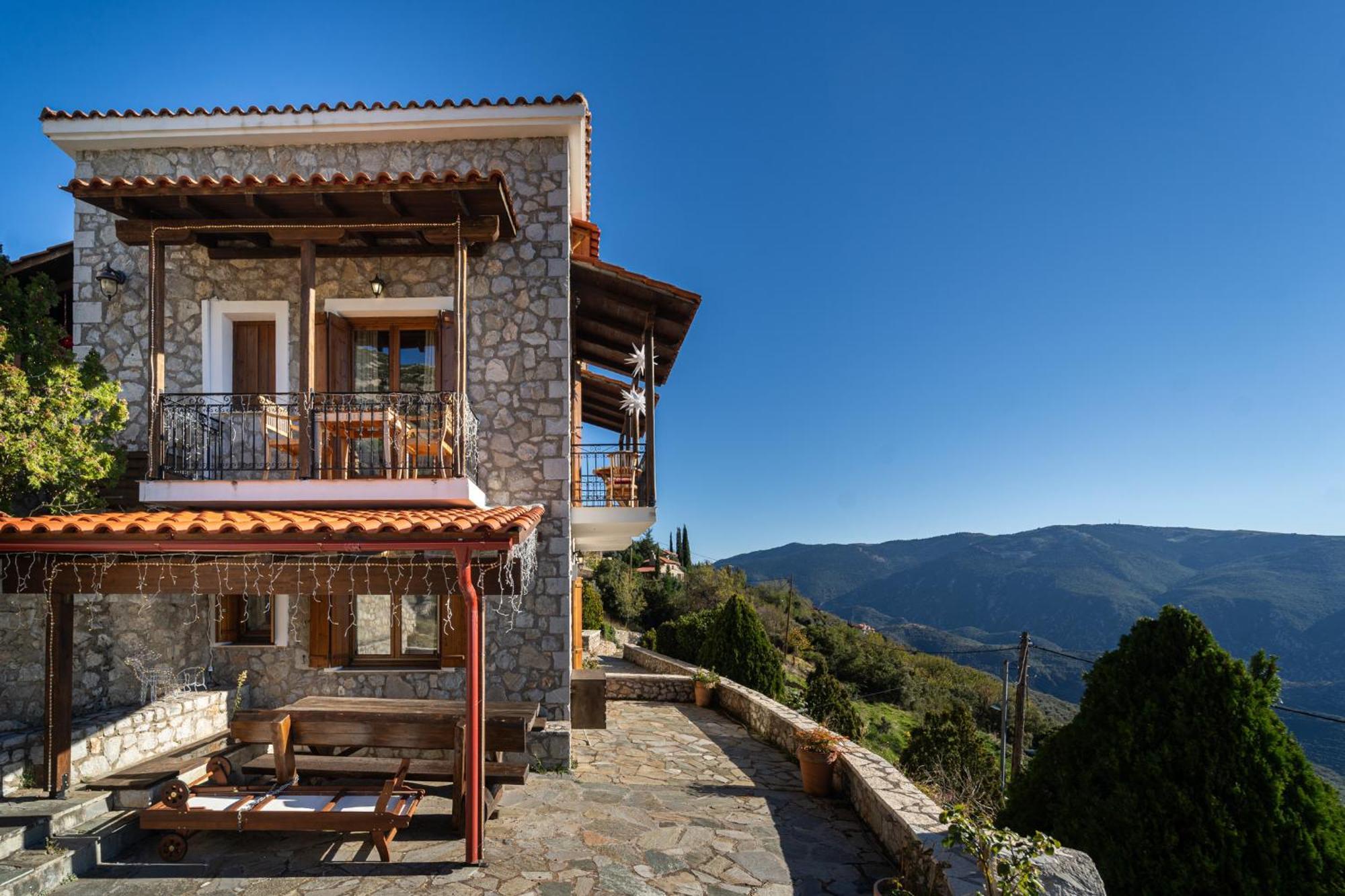Rock Dandy Deluxe Chalet In Arachova - Delphi, Sauna, Prv Parking, Amazing View Экстерьер фото